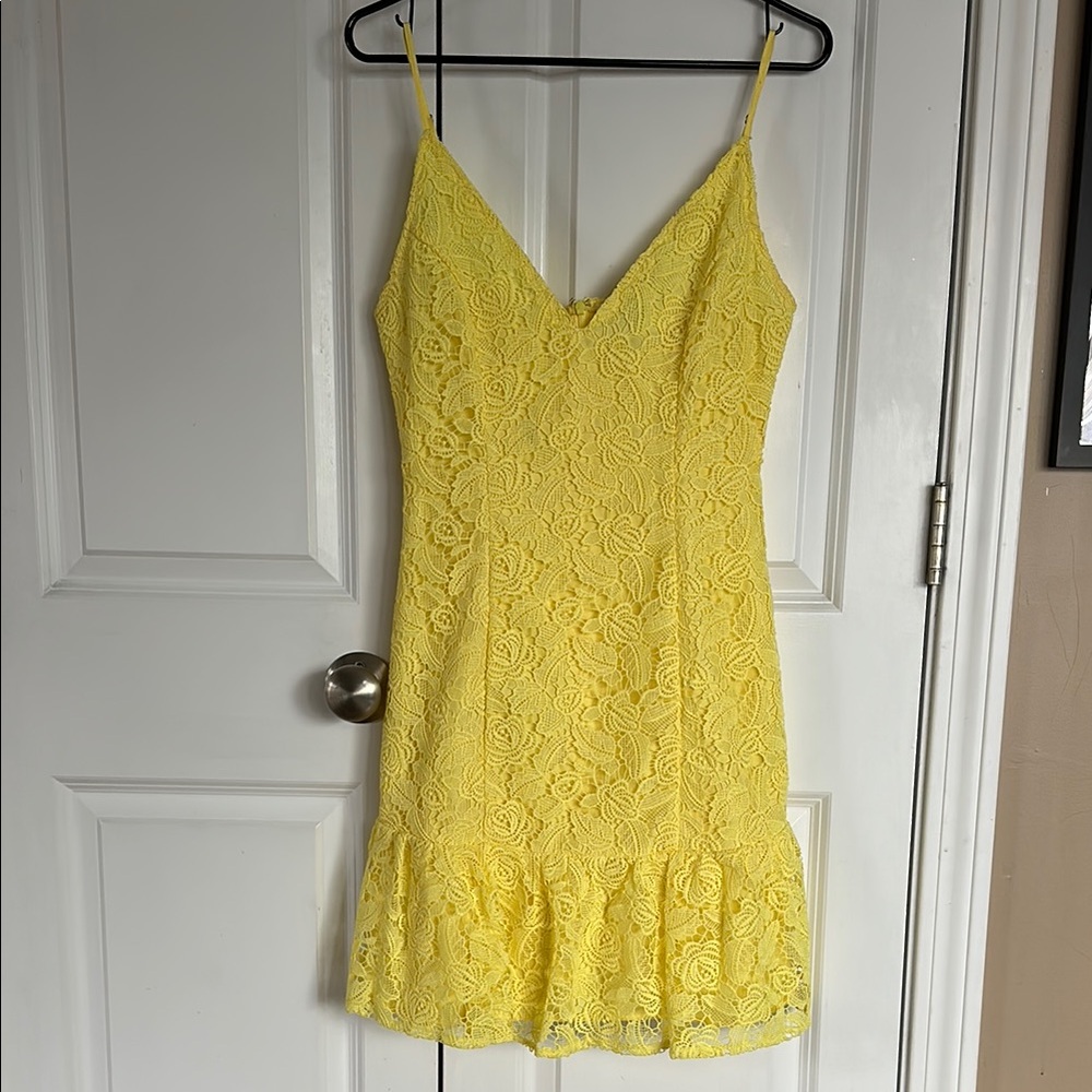 BB Dakota Yellow Spaghetti Strap Sundress